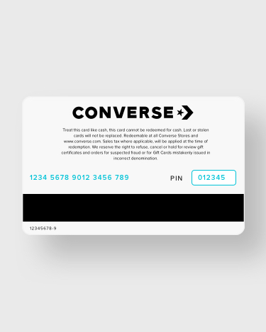 Converse Gift Cards Digital Physical. Converse