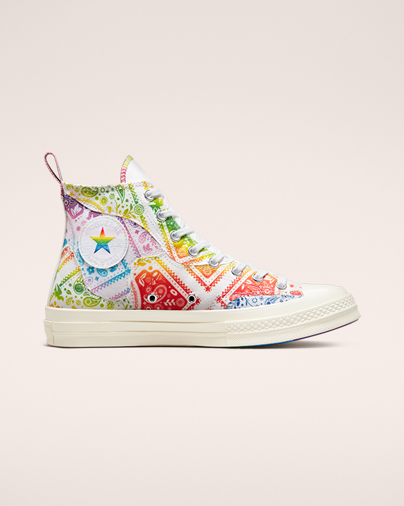 converse pride rainbow speckle chuck taylor trainers